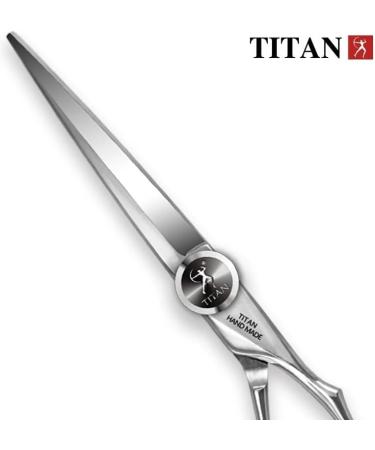 Titan Offset Japanese Style Hair Cutting Scissors 6.5 inch - Professional Barbering Scissors with Sharp Handmade Steel Edge - Buy Online on GoSupps.com