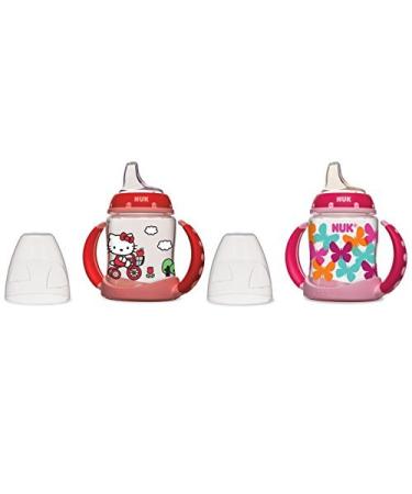 NUK Learner Cup Silicone Bundle Pack Kitty/Pink 5 Ounce 2 Count