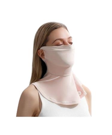 NAERTFD sun protection mask summer lady's full face-sun protection mask breathable ice silk veil outdoor sports sun protection mask 1 piece of unit size