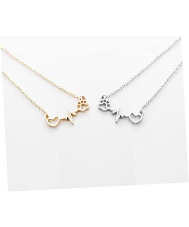 CALLARON Couples Necklace Necklaces Stainless Steel Necklace for Women Heart Necklace Pendant Lovers Friendship The Dog - Buy Online on GoSupps.com