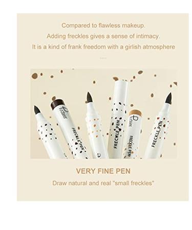 AKARY Freckle Pen - Waterproof Lifelike Freckle Makeup Concealer for Natural Effortless Sun Kissed Look (Light Brown) - Buy Online on GoSupps.com