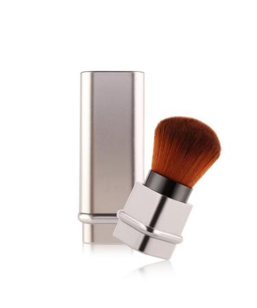 FOMIYES Monomer Retractable Powder Brushe Mini Blush Makeup Brush Face Powder Brush Dome Blush Brush Foundation Makeup Brush Nail Dust Brush for Girls Silver