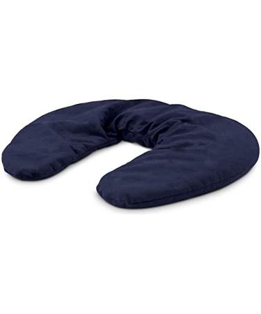 Romans wellness neck horns herbal grain pillow relax navy with 650g wheat + 9g lavender each peppermint and rosemary cover removable & washable Dimensions: approximately 35 x 27 x 3.5 cm blue