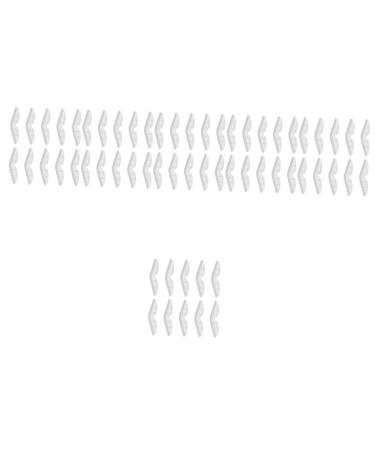 SEWACC 120 pcs anti -fitting nose bridge sponge nose support bridge stripe seal nose pad face inner support frame Face cover nose pad pebble gel white anti -fog air cushion 10.7x2x1cmx6pcs