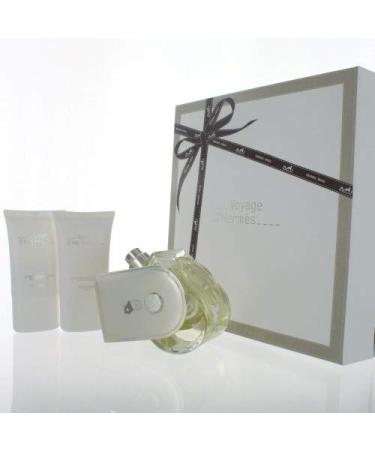 Voyage D'hermes 3 Piece Gift Set with 3.4 Oz by Hermes NEW For Unisex