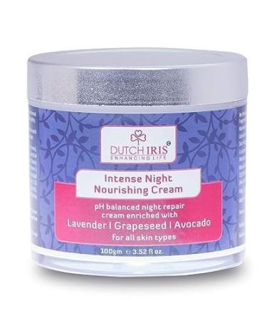 D.utch Iri's Lavender Grapeseed Avocado Intense Night Nourishing Cream 100gms For All Skin Types