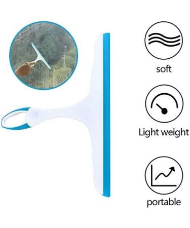 Soft Silicone Glass Window Wiper Cleaner Home Shower Mirror Scraper Blue - Buy Online on GoSupps.com