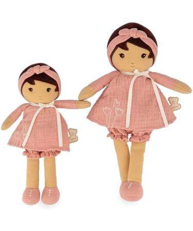 Kaloo Tendresse Amandine My First Soft Doll 32cm Pink Dress Olive Skin Large Gift Box Customisable Ribbon K200005 - Buy Online on GoSupps.com