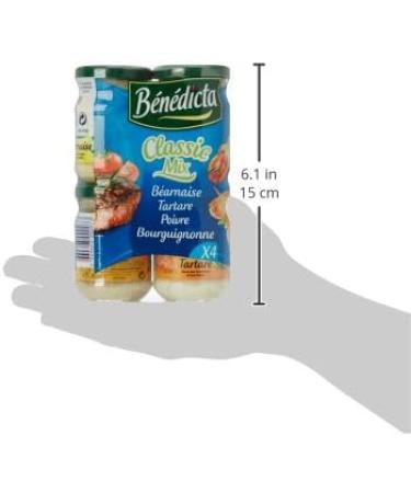 Benedicta Classic mix 4 Sauces B arnaise Tartare Pepper Burgundy 4 x 80g - Buy Online on GoSupps.com