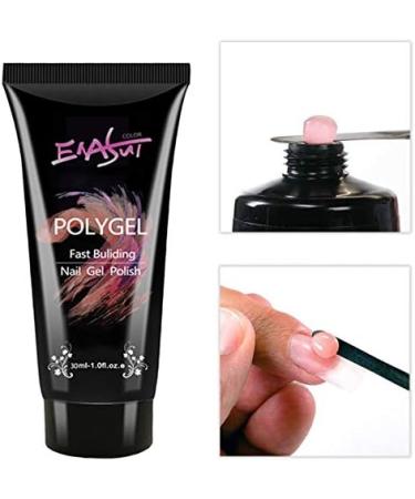 6Pcs/Set PolyGel Set Nail Builder Gel UV LED Quick Dryer Nail Extension Kit Hard Jelly Camouflage Nail Art DIY - Buy Online on GoSupps.com
