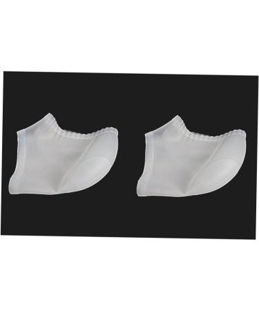DOITOOL 3 Pairs Pedicure Heel Crack Silica Protective Sleeve Shoe Inserts Cushion Sleeves Heel Soreness Relief Shoe Pads Cushion for Heels Insole Men and Women Soft White - Buy Online on GoSupps.com
