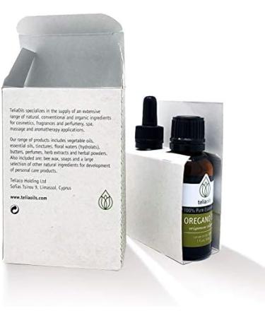 Teliaoils 100% Organic Oil of Oregano - Super Strength with 86% Carvacrol - Pharmaceutical Grade from Greece - 1 oz - Buy Online on GoSupps.com
