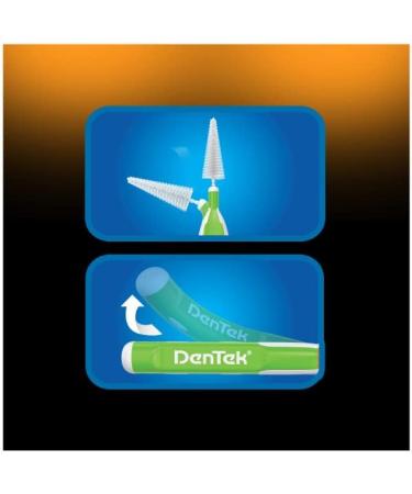 DenTek Easy Brush Fresh Mint Interdental Cleaners 16ct (Pack of 3) - Dental Care - Buy Online on GoSupps.com