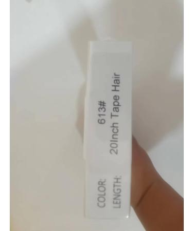 Yilite Tape Extensions Real Hair - Bleichblond 50cm 20 Pieces 50g | Invisible Silk Straight Skin Weft #613 - Buy Online on GoSupps.com