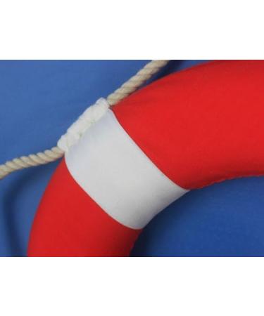 Hampton Nautical 15 Red Lifering with White Bands - Decorative Nautical Decor - Buy Online on GoSupps.com