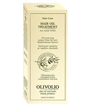 Olivolio botanics 98% natural hair oil with 100% organic extra virgin olive oil - without mineral oil and parabens - 90 ml