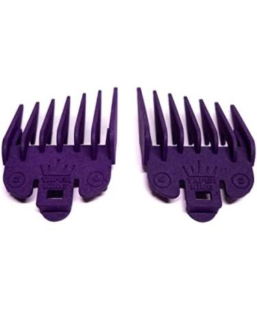 Taper King Amethyst Clipper Guide Comb Set #2-#4 - Achieve Foolproof Tapers & Fades at Home with Wahl/Conair Clippers! Compatible with #2-#4 (6mm-13mm) - Buy Online on GoSupps.com