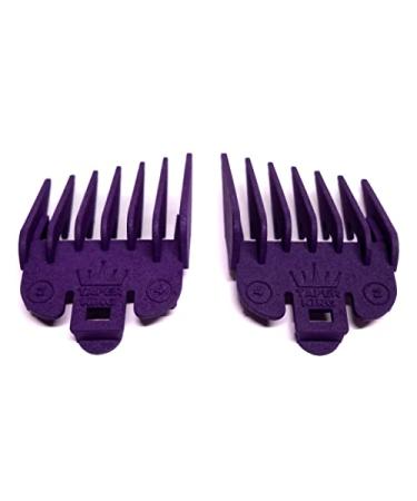 Taper King Hair Clipper Guide Comb Guard Set - Fool Proof Tapers & Fades at Home! Amethyst - #2 to #4 - Compatible with Wahl/Conair Clippers! Wahl/Conair Compatible Amethyst - #2 to #4 (6mm to 13mm)