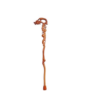 Cane Elderly Crutches Solid Wood Walking Stick Walker 4 Styles Fine Carving 92 cm Long Available as Needed Truncated by Yourself (Color : C) Beautiful Scenery Bathing in Sunlight