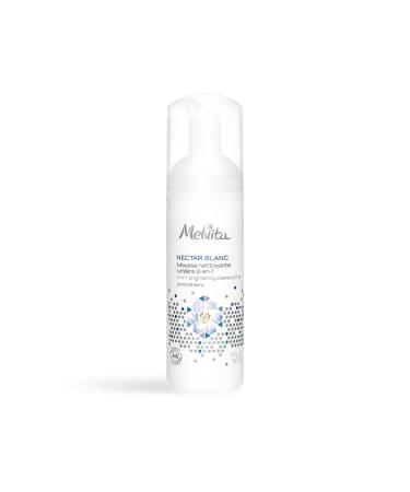 Melvita - Mousse D maquillante clat - Nectar de Lumi re - Nettoyant Exfoliant avec Lys Blanc toil pour Teint Lumineux - 150 ml