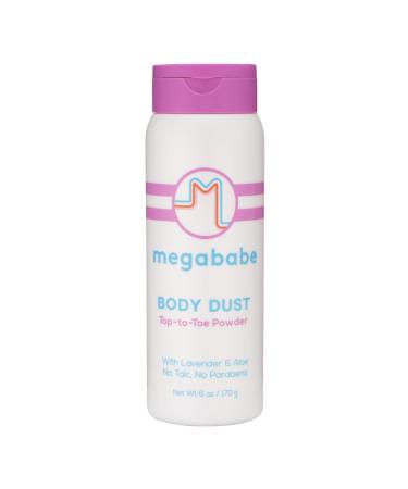 Megababe Sweat Absorbing Body Powder - Body Dust | with Lavender & Aloe | Talc-Free  All Natural | 6 oz
