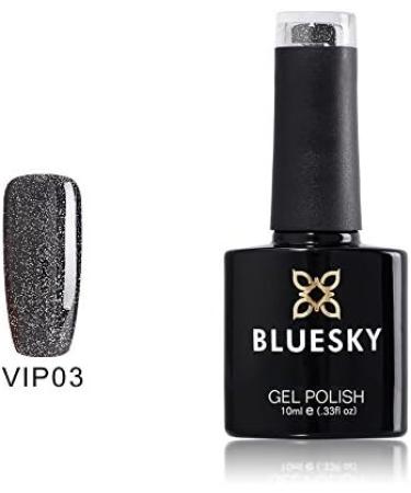 Bluesky Gel Nail Polish Shimmer Set Shimmer Glitter Gold Pink Silver Purple (Requires Curing Under Uv/Led Lamp) 10 ml - Buy Online on GoSupps.com
