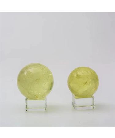 Beautiful Crystal 1pc 40mm-45mm Natural Crystal Clear Citrine Stones Sphere for Feng Shui Home Decorative Stones Stone Mineral Specimen - Buy Online on GoSupps.com
