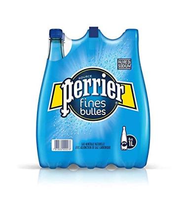 Perrier Fine Bubbles Natural Mineral Water Sparkling 6 x 1 L
