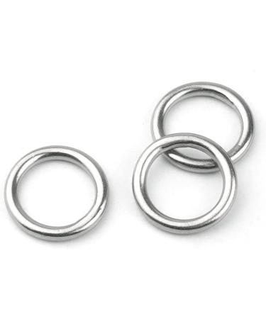 Hamineler 30 PCS Smoothing Welded 304 Stainless Steel O-Ring Welded Round Rings for Camping Belt  Dog Leashes  Luggage Accessories (3mm15mm ID) - Buy Online on GoSupps.com