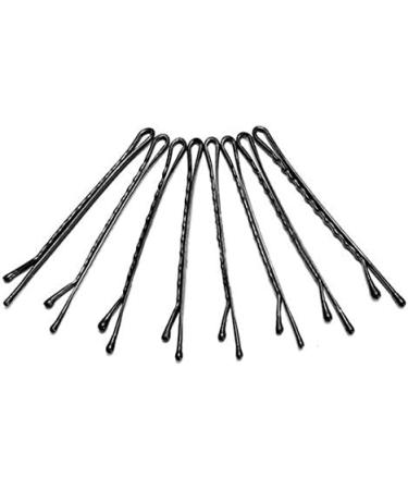 Benoon Black Jumbo Bobby Hairpins - 60 Metal Wave-Shaped Clips | Flat Lace Style Hairpins for Salon & Everyday Use - Buy Online on GoSupps.com