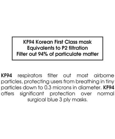 PACK OF 20 GoodDay Korean Black KF94 Certified Dust Masks for Adults - Individual Packages | 20 pcs - Buy Online on GoSupps.com