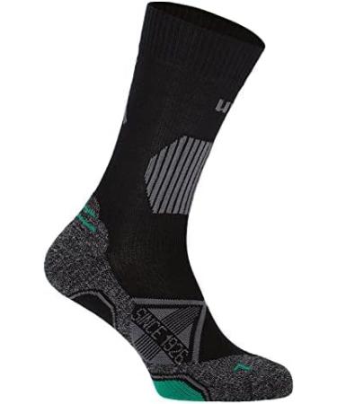 uvex ADA Hiking Socks for Men & Women - Breathable Heel Padding Black/Moss Green Size 39-42 - Buy Online on GoSupps.com