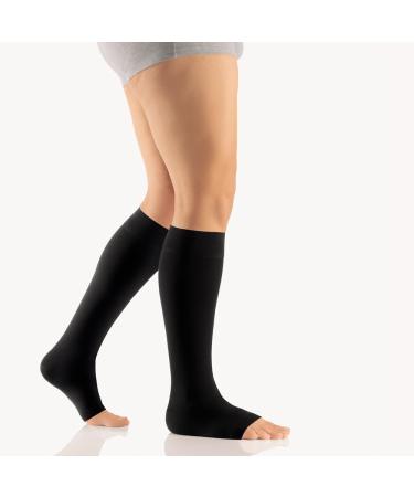BORT AktiVen Extra CCL2 AD compression stockings short open toe 1 black