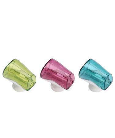 3 pieces suction cup toothbrush cover storage wall holder product stand bathroom rack supplies silver squeezer cream filter wire squeezer cream cup family toothbrush cup