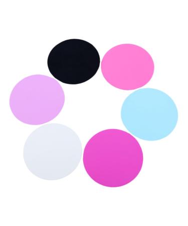 Homoyoyo Lot De 6 Palettes De M lange De Couleurs En Silicone Pour Nail Art Taille Moyenne Solide Et Flexible Accessoires Manucure Pour Salons Et Artistes Professionnels