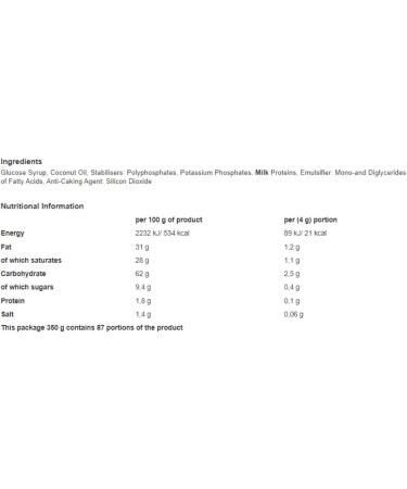 Mokate Coffee Whitener 350g | HVO Free | 87 Portions Per Jar (12x350g) - Buy Online on GoSupps.com