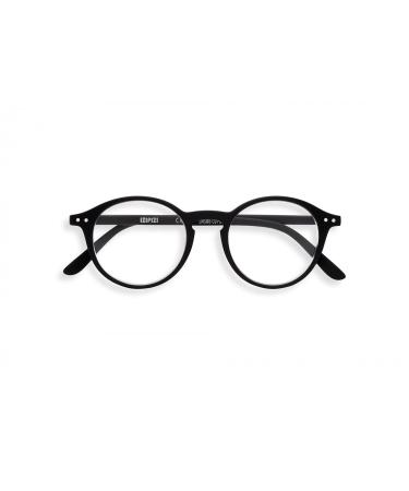 IZIPIZI Unisex Shape D Reading Glasses Black Soft one size