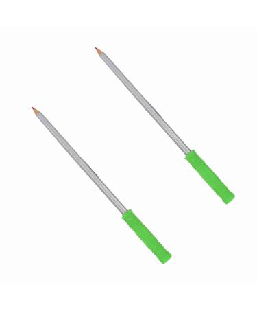 Silicone creational sets secure bite ring chicken stuff sensory help for autism ADHD oral repair (bite ring set with a green saber pen)