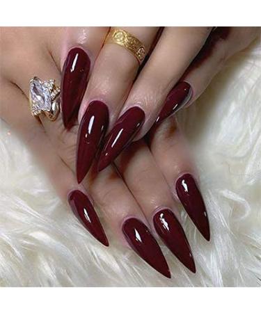 BeYou Clear Long Stiletto 500pcs False Gel Nail Tips Set with Case - 10 Sizes | Nail Salon Quality | 28512 - Buy Online on GoSupps.com