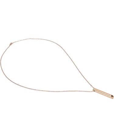 Mindful Breathing Necklace Necklace Stainless Steel Reduces Stress Portable Anxiety Whistle for Women and Men Mindfulness Deep Tool Relief Relaxation Meditation Calming Down Panic Attack(Rose Gold) - Buy Online on GoSupps.com