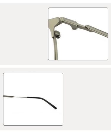 Zhuyiqz Classic High-End Anti-Blue Light Reading Glasses for Men & Women - HD Clear View Flat Light Mirror (+350 Color: C2) - Buy Online on GoSupps.com