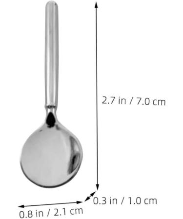 FRCOLOR Eye Cream Stick Beauty Scooper Skincare Tools Beauty Product Scoop Small Makeup Spoon Spoon Tools for Skincare Spoon for Skincare 7c Zinc Alloy Small Spoon Cosmetic 7.00X2.10X1.00CM Silver - Buy Online on GoSupps.com