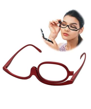 STOP TO SHOP! Magnifying Makeup Glasses - 2 Pack Flip Lens Eyewear - White/Purple | International Shipping Available - Buy Online on GoSupps.com