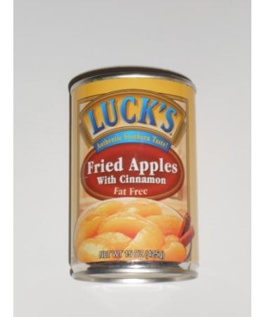 Luck's. Fried Apples with Cinnamon Fat Free 15oz Can (Pack of 6) by Luck's