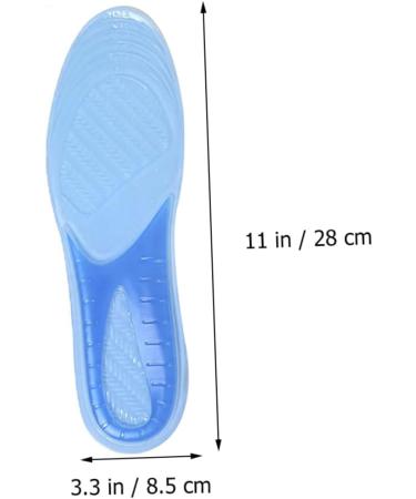 FOMIYES Anti-Slip Feet Cushion Pads - Breathable Gel Insoles for Sports - Thick Blue Insole - 28x8.5cm - International Shipping Available - Buy Online on GoSupps.com