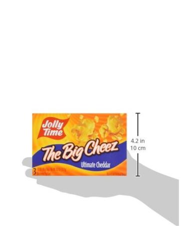 Jolly Time Big Cheez Cheddar Cheese Microwave Popcorn - 3-count Boxes (Pack of 3) - 9 Pack, 3.2 oz - Cheddar-Cheese Flavor - Buy Online on GoSupps.com