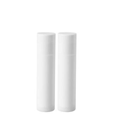 Uonlytech Black Lipstick 25pcs Empty Refillable Lip Balm Tubes Plastic Mini Lip Gloss Balm Tubes with White Caps Crayon Tube for Carry On Travel Craft DIY Bulk