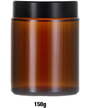 FIOERDTUIE Travel-friendly Reusable Amber Glass Bottle With Screw Lid Multi-functional Anti-slid Bottom Secure Lock Oil Extra Thick 150g Amber 150g 150g Amber 150g - Buy Online on GoSupps.com