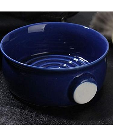 Royal Blue Ceramic Shaving Mug & Bowl - Ideal for Shaving Brushes | International Shipping Available - Buy Online on GoSupps.com