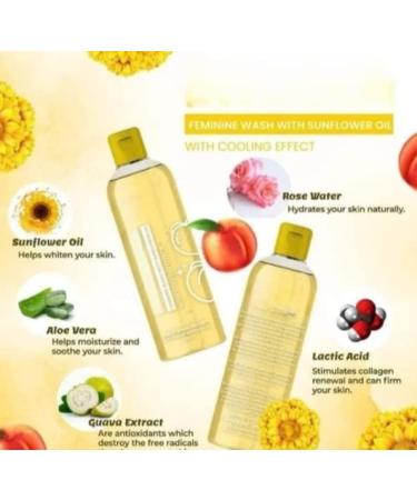 Sunflower Oil Feminine Wash for All Skin Types - Keeps Intimate Area Clean, Fresh, and Tight - 32 Count - Buy Online on GoSupps.com